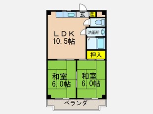 第二ミハマハイツの物件間取画像